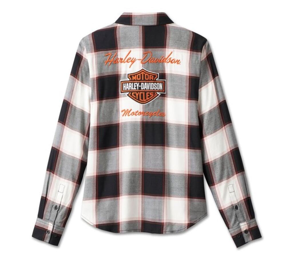 NWT Harley Davidson Women's Classic Logo Plaid Shirt size 2XL